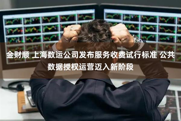 金财顺 上海数运公司发布服务收费试行标准 公共数据授权运营迈入新阶段