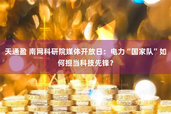 天通盈 南网科研院媒体开放日：电力“国家队”如何担当科技先锋？